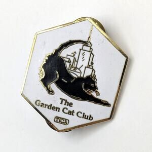 The International Cat Association TICA Black Cat The Garden Cat Club Lapel Pin
